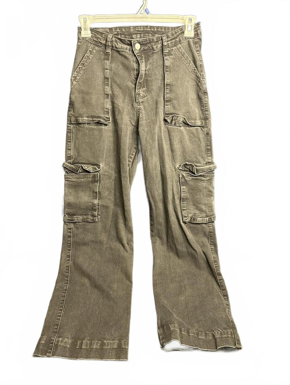 Shein Womans L Black Faded Cargo